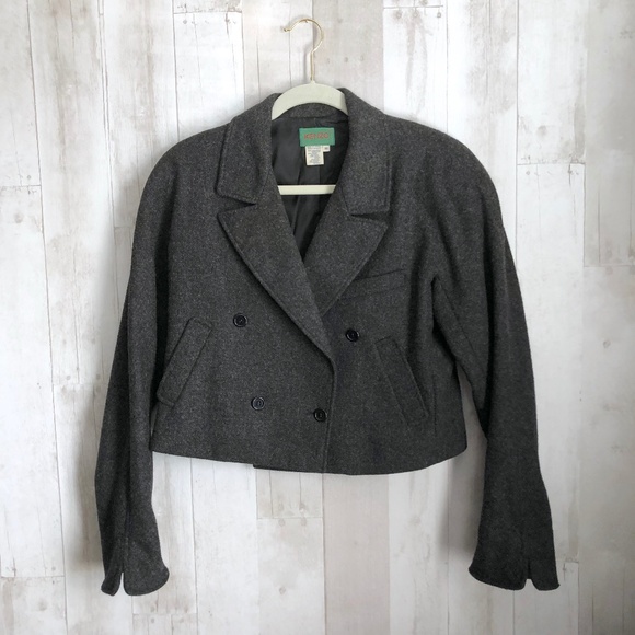 Kenzo Jackets & Blazers - [Kenzo] Paris Wool Cropped Double Breasted Jacket